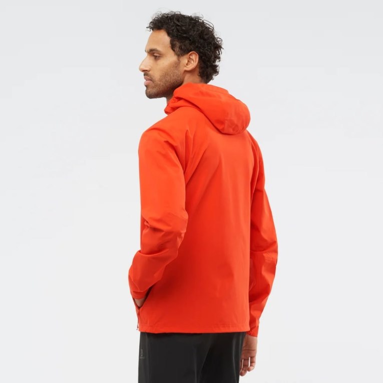 Orange Salomon Essential Waterproof 2.5 L Men's Shell Jackets | PH 51763I